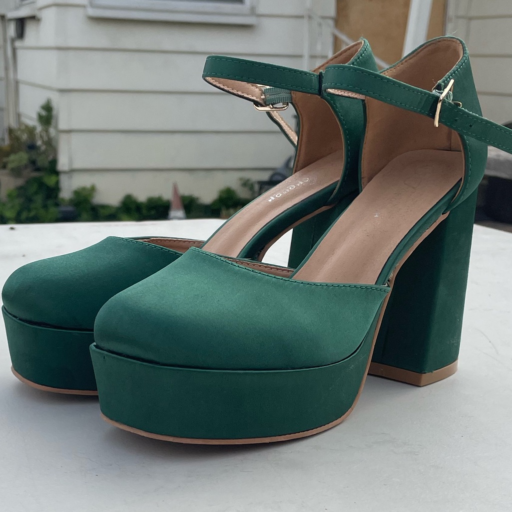 Green Pump Heels 7